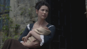 Claire holding Margaret - from Outlander-Online.com