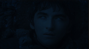 Bran having vision in Episode 606